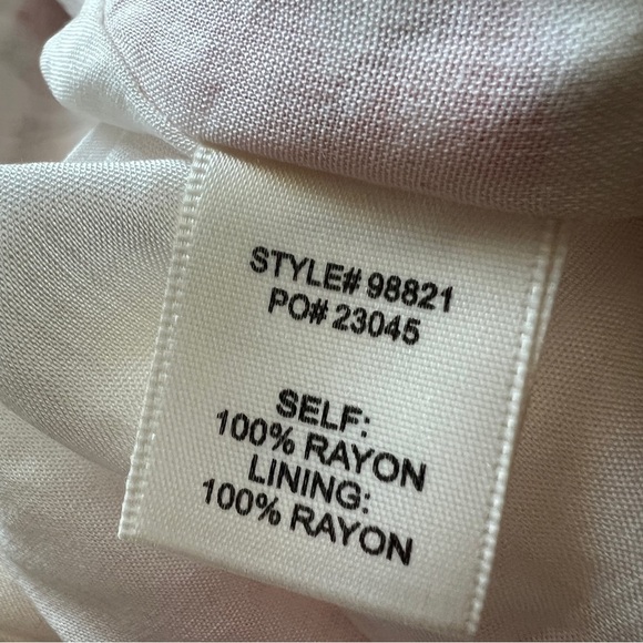 SKIES ARE BLUE Floral Flutter Sleeve Maxi Dress Pink White Size XS NWOT Flaw - Picture 13 of 14